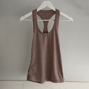 Vuori Women's Heathered Pink Racer Back Tank Top